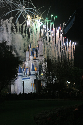 Fireworks behind the Castle
