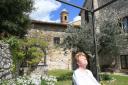 Kathy feels God's warmth on her face in the garden