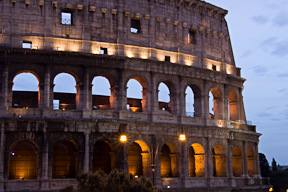 Exterior of the Colosseum at dusk rome-22.jpg