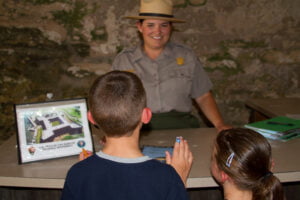 Taking the Jr Ranger Pledge