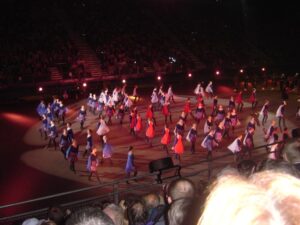 ItalyEnglandScotlandAug.05 037 Dancers perform