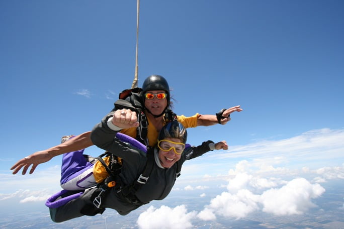 Debi goes skydiving- rs